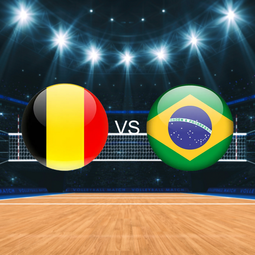 Belgium vs Brazil Women's Volleyball Nations League
