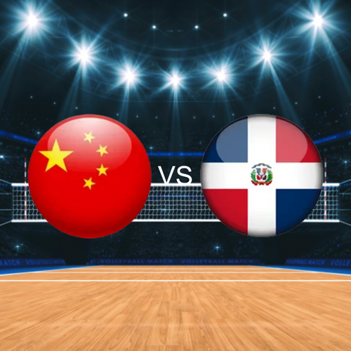 China vs Dominican Replic Women's Volleyball Nations League