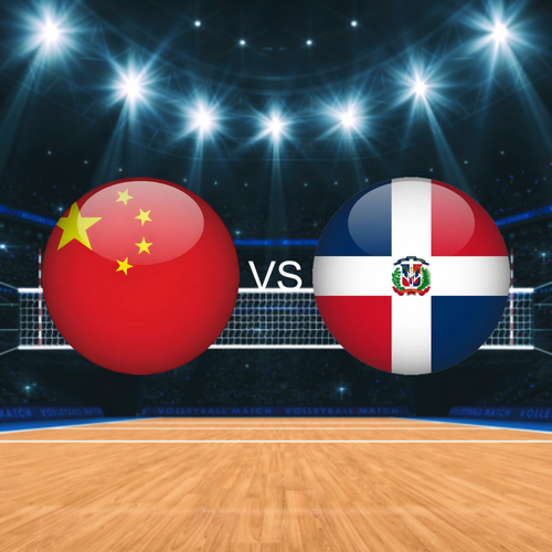 China vs Dominican Replic Women's Volleyball Nations League