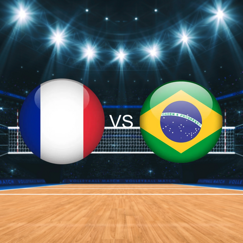 France vs Brazil Women's Volleyball Nations League