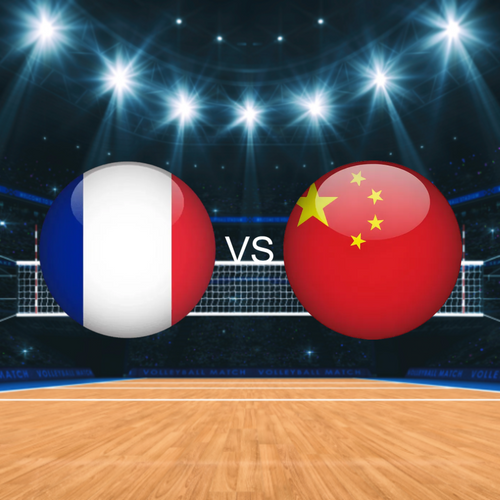 France vs China Women's Volleyball Nations League