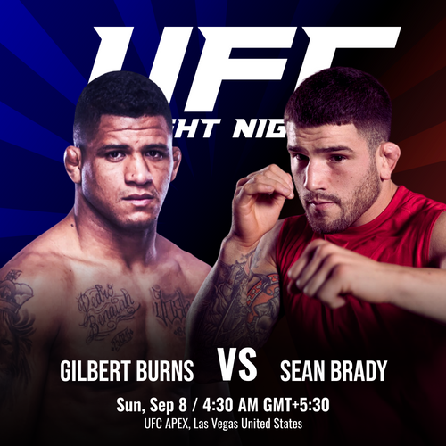 Gilbert Burns vs Sean Brady UFC Fight Night