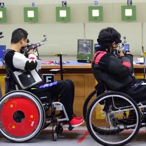 Parachute shooting - PSH01 Asian Para Games